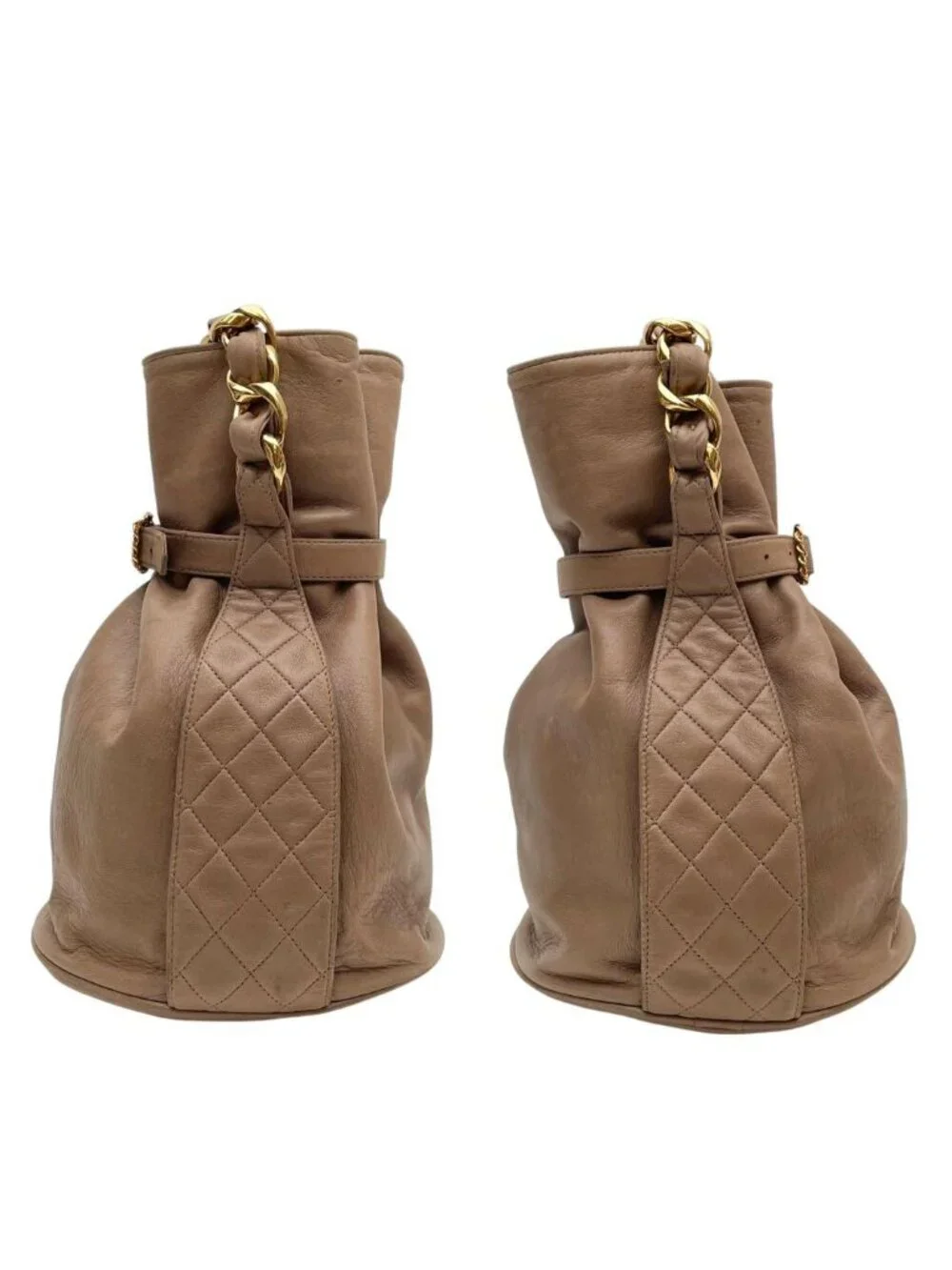 Chanel Lambskin Quilted Chain Shoulder Hand Bag
